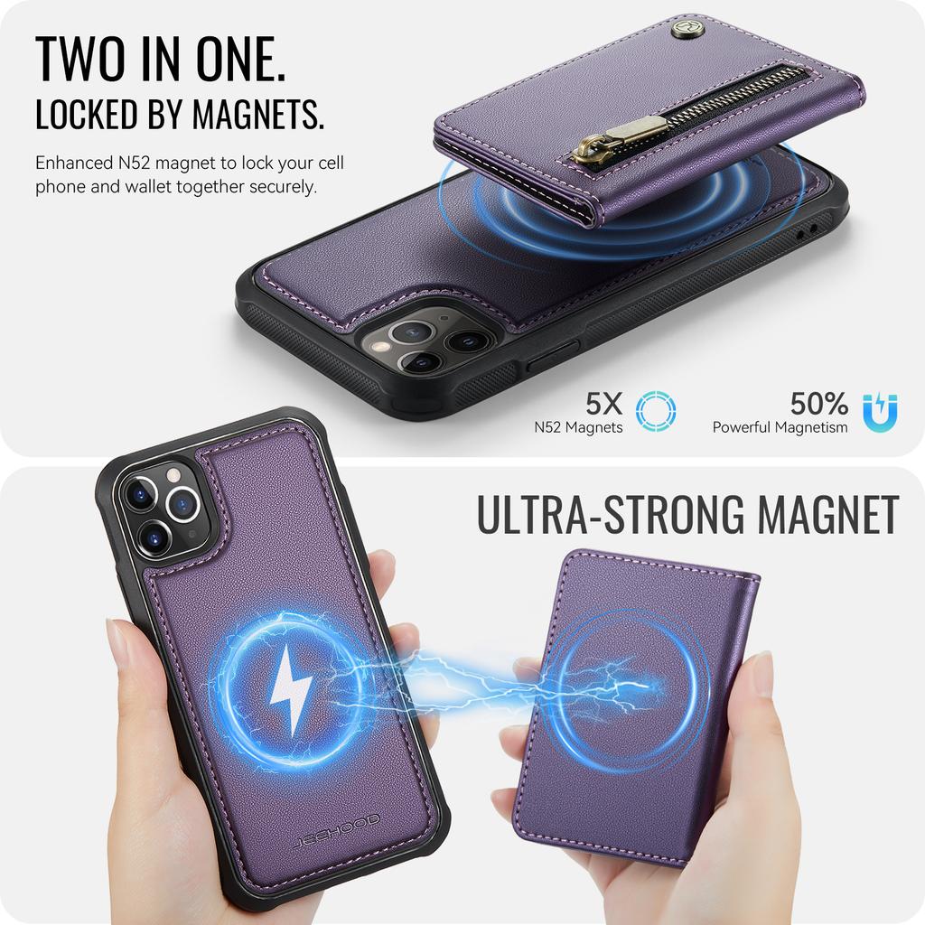 Für Samsung Galaxy S24 Ultra Hülle Abnehmbar 2 in 1 Leder Geldbörse Handyhülle Magnetische Hülle