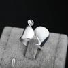 Charm 925 Sterling Silver Rings For Women Elegant Simple Adjustable Fashion Wedding Engagement Party Gifts Jewelry