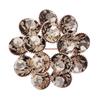 Retro Flower Silence Brooch, High-end Women's Luxurious and Elegant Crystal Brooch, Niche Design Sense Brooch