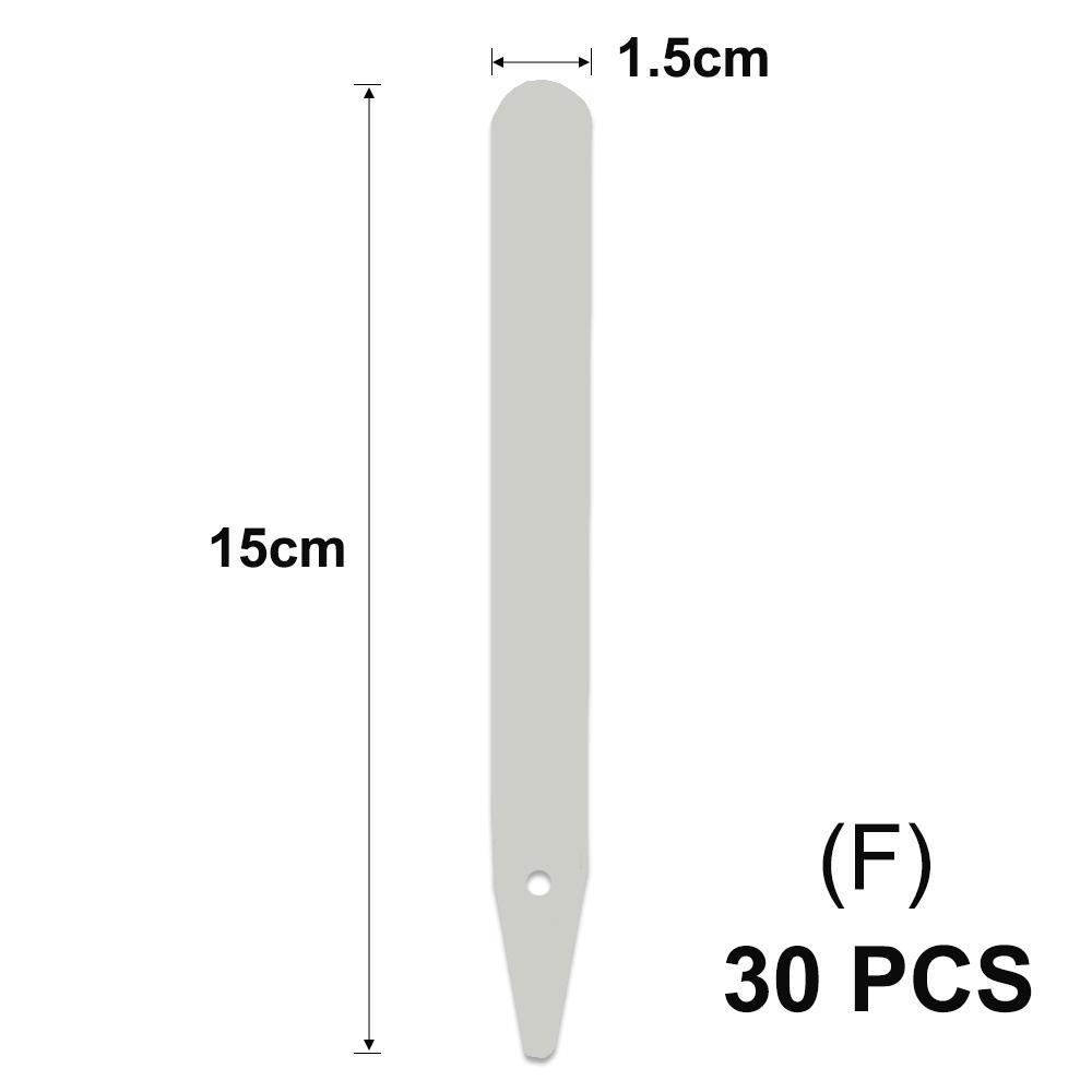 Tall White Tee Tags for Garden Plants Potted Waterproof Anti-UV T Labels Greenhouse Flower Vegetables Herb Markers Sign Stakes