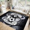 Coventry City Football Design Crystal Velvet Carpet Cozy Non?Slip Printed Rug For Bedroom Living Room Entrance