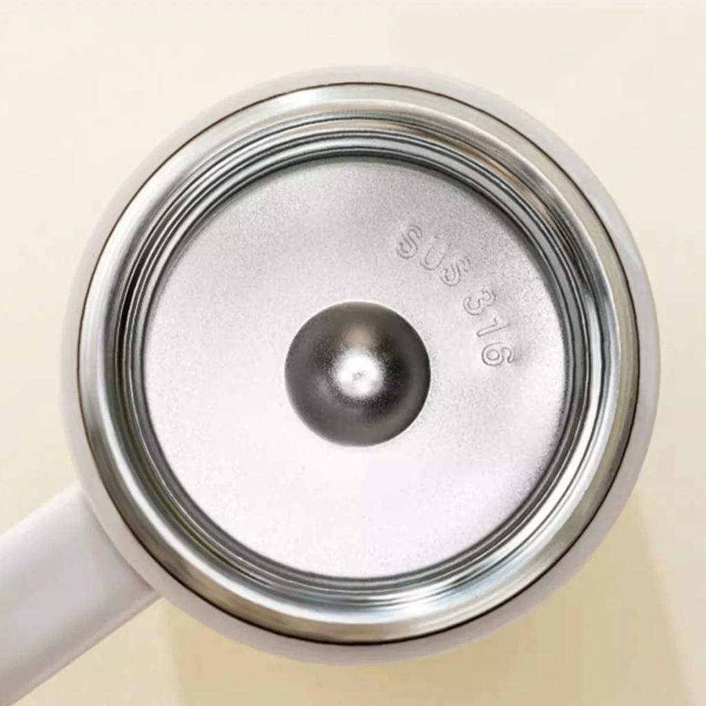 Damen Einfarbig Prägnant Großkalibrige Thermoskanne Winter Großvolumige Wasserflasche Tee-Wasser-Trennung Tragegriff Tasse