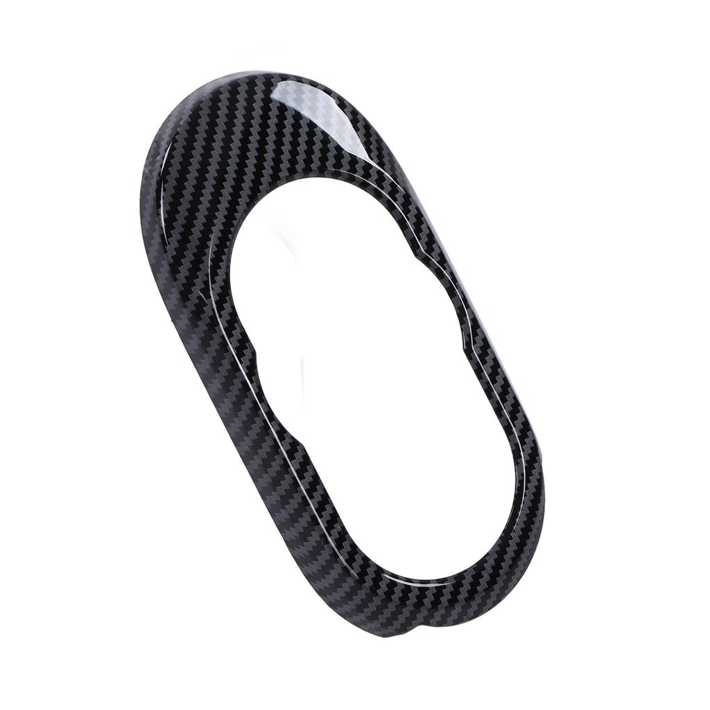 Acabamento de Capa de Botão de Controle Multimídia Estilo Fibra de Carbono Substituição para Hatchback F55 F56 F57