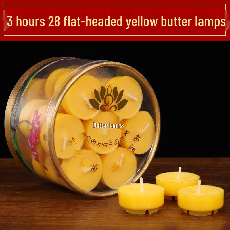 Lotus Ghee Lamp: 100 Smokeless, Odorless, 4-Hour Everlasting Offering Lamps for Home and Buddha.