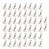 50Pcs Luminous 3 Way Gourd 8‑shape Swivel Hook Line Splitter Balancing Fishing Accessory