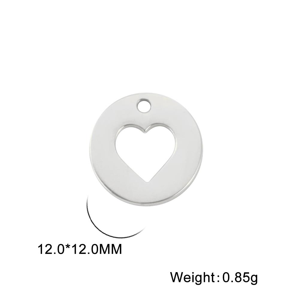 Teamer 10pcs Charms for Jewelry Making DIY Jewelry Accessories Stainless Steel Heart Ball Pendant for Bracelet Necklace Earrings