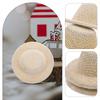 10Pcs Mini Straw Hats Small Hat Prop DIY Craft Decorative Mini House Photo Props Creative Ornament Small Hat Tiny Hats