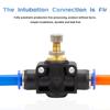 Pneumatic Airflow Regulator 4mm 6mm 8mm 10mm 12mm OD Hose Tube Gas Flow Adjust Valve Connector Fitting Air Speed Controller Ventilation Valves 4