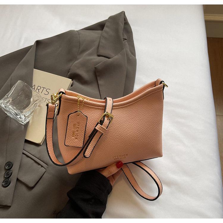 

Фактурная сумка 2025 лето новая мода корейская сумка-мессенджер ретро сумка на плечо узор личи портативная сумка-ведро