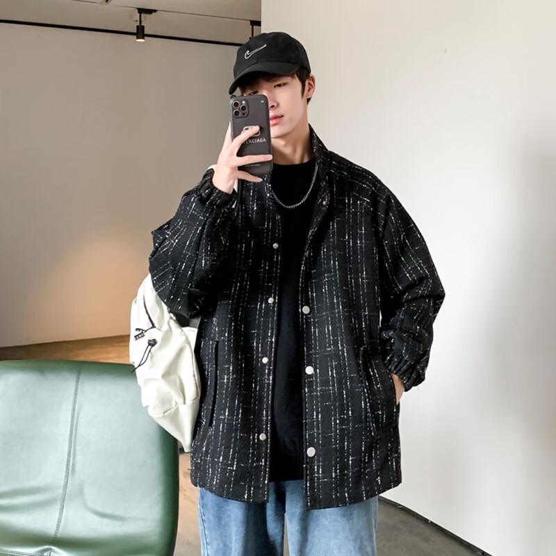 ROMON Men's Loose Fit Business Casual Jacket