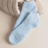 Monfoot Mens Ankle Sleep Socks Blue