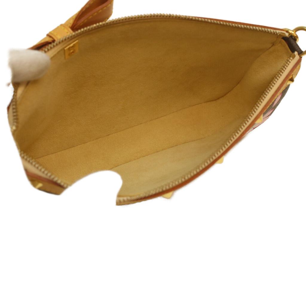 Louis Vuitton M92006 Monogram Kirschblüte Pochette Accessoire Handtasche Braun / Rosa Gebraucht