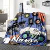 Custom Name Truck Theme Printed Blanket - Perfect for Couch, Bed, Travel & Outdoor Use | Machine Washable, Cozy & Durable.