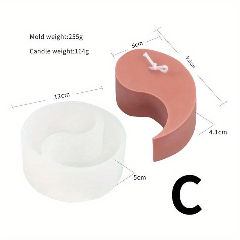 

Тай Чи рыба силиконовая форма для свечей для украшения рабочего стола ручной работы гипсовая смола ароматерапевтический пластырь DIY силиконовые формы для свечей Double Tai Chi Candle Mold