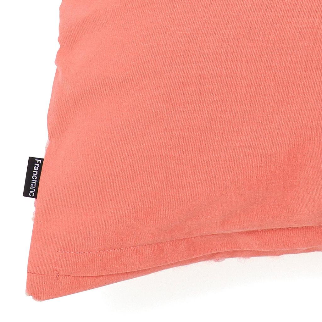 Francfranc Mohair-Like Tweed Cushion Cover, 45cm x 45cm, Pink (102) - Interior Redecor