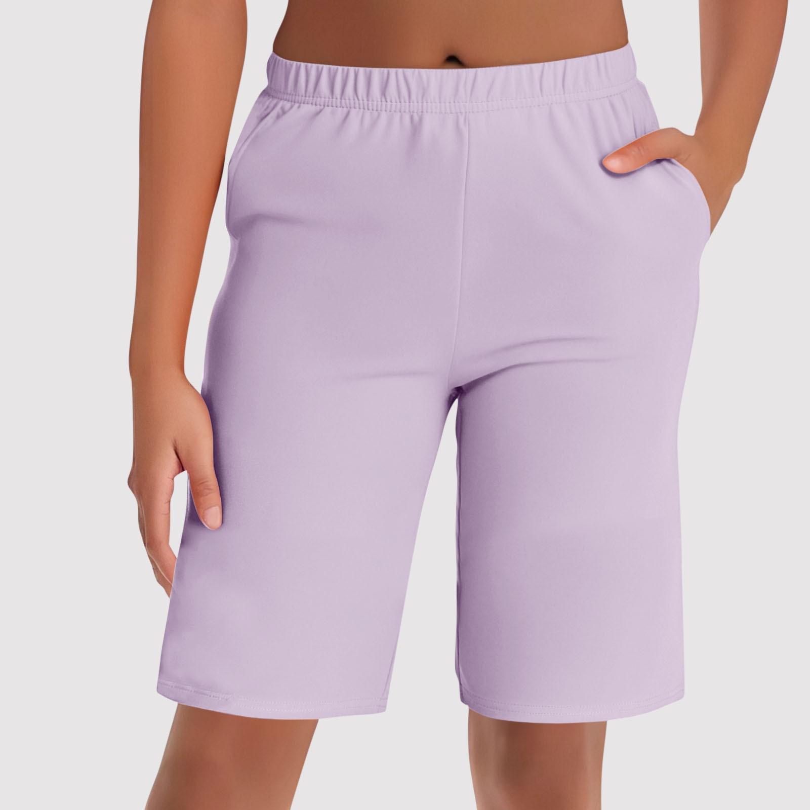 

Женские утягивающие леггинсы с высокой талией, брюки-клеш с эластичной талией и короткими штанинами больших размеров XL