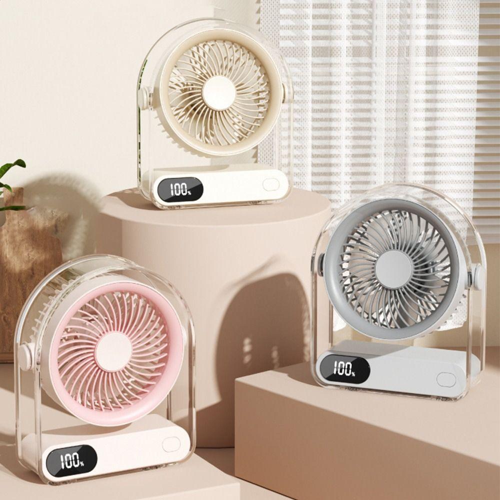 Silent USB Fan 5 Speed Mini Desk Cooling Fan Long Lasting Table Fan Home Office Use