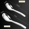 316L Stainless Steel Spoon, New Korean-Style Flat-Bottomed Spoon, Restaurant Hotel Household Dining Spoon, Soup Spoon, Dessert Spoon