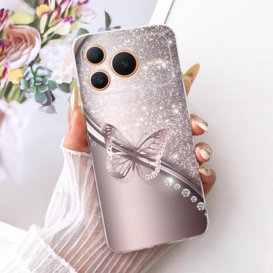 For Honor Power2 Phone Case Soft Clear Silicone Back Cover Butterfly Dragon Cat Floral Painting Bumper On Honor Power 2 Fundas