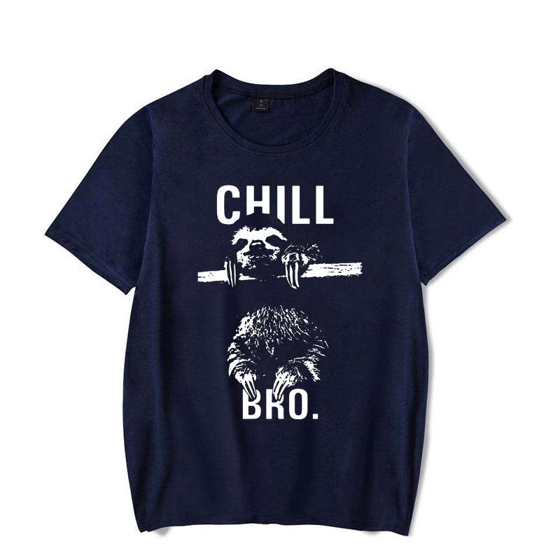 Makaya Cool Swag T-Shirt with Sloth Chill Bro Men's T Shirt Women Fashion Shirt Cute Tops