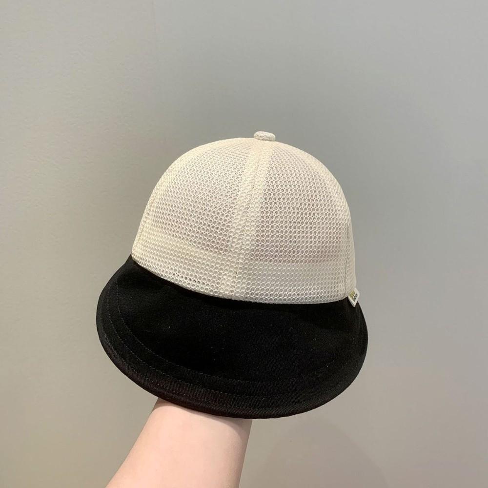 Adjustable Strap Baby Baseball Cap Hollow Peaked Visor Cap Fashion Panama Hat Summer чёрный