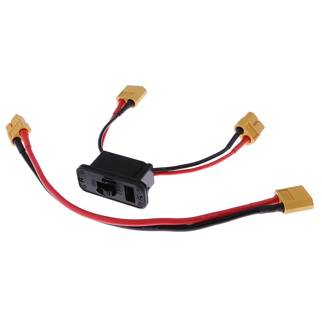 Extend XT60 Plug Wire On Off Switch Connector for Helicopter Li-po Battery Extend XT60 Plug Wire On Off Switch Connector for Helicopter Li-po Battery
