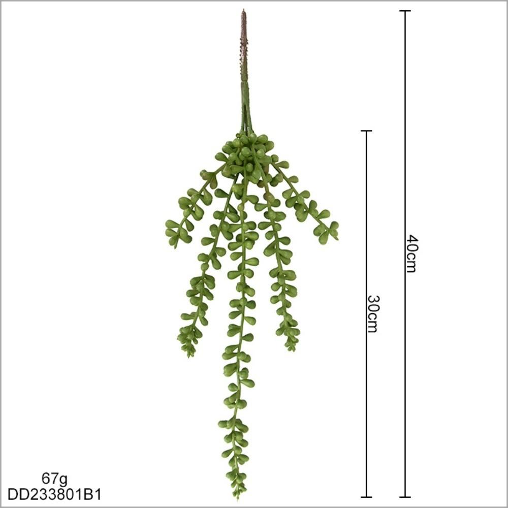 Plastic Artificial Succulent Plants Green Color Faux Succulents Wall Hanging Plants  Home Office