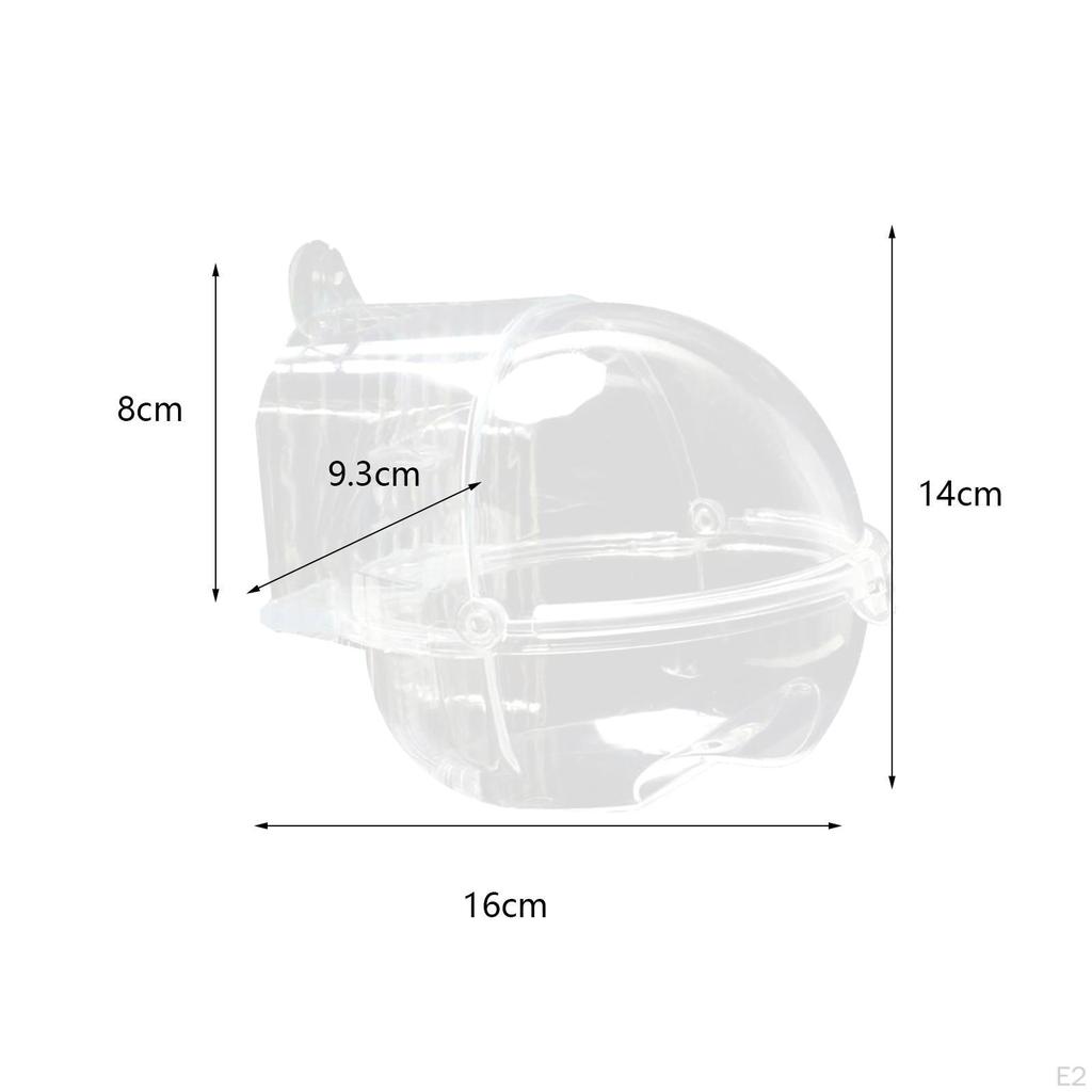Cage Hanging Bird Bath Transparent Metal Screw The Durable