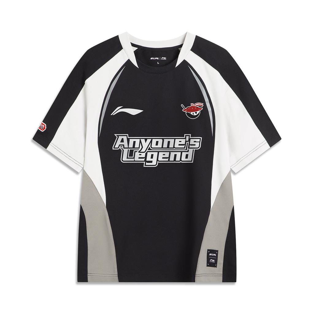 Li Ning X LPL Collaboration MSI Event Expedition Sports Casual Fashion Round Neck Couple Casual Sports Short Sleeve T-Shirt Unisex T-Shirt ATSV711-1