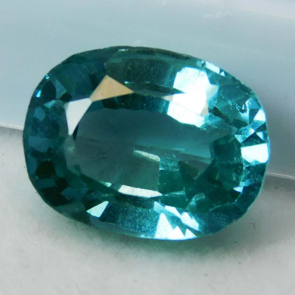 Natural Teal Sapphire Bluish Green Oval Cut CERTIFIED 7 Ct Loose Gemstone A-4241