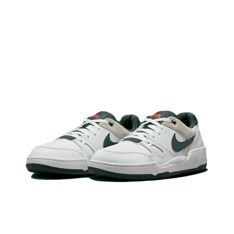 Nike Full Force Pelle Sintetica Basso Confortevole Versatile Moda Basso Bambini Scarpe Casual Bambini Scarpe Casual Bianco Verde HE1739-100