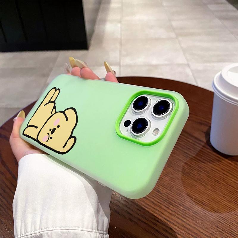 

Patterned Matte Frosted Skin Feel Casing PC+TPU 2in1 Tired Dog Printed Protective Cover Soft Back Case Samsung S25 Ultra зелений