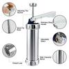 10/20pcs Cookie Press Machine Stainless Steel Biscuit Extruder Press Cookie Gun Kit Set DIY Biscuit Maker Baking Supplies