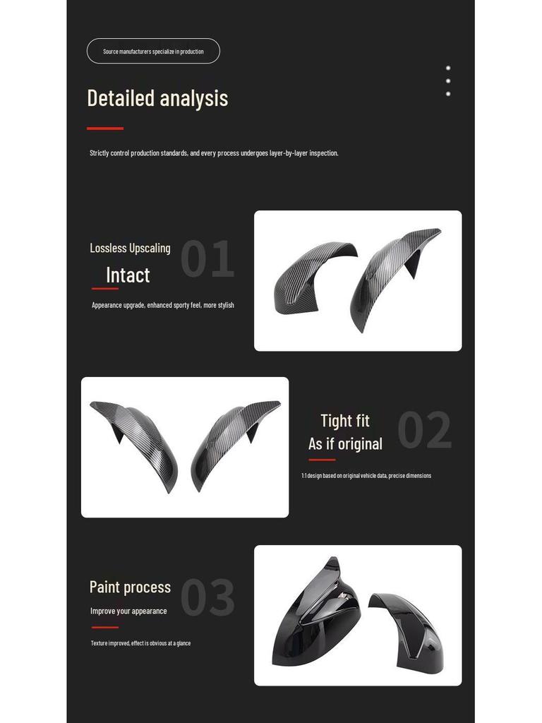 2018-2024 BMW X3/X4/X5/X6/X7 Horn Rearview Mirror Cover