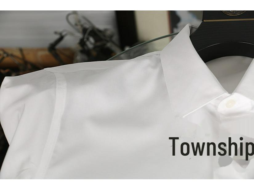 Men's Fashionable Slim-Fit Long-Sleeve Shirt with Small Lightning Prints, Available In Black & White, Large Sizes.