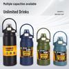 304 Stainless Steel Double-Layer Vacuum Insulated Sports Water Bottle - Dual-Drink, Large Capacity Travel Kettle