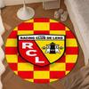 Racing Club De Lens Crest Round Mat, Anti-slip Circle Carpet Chair Rug For livingroom,Bedroom, Doormat Home Decor Gift Christmas Gifts