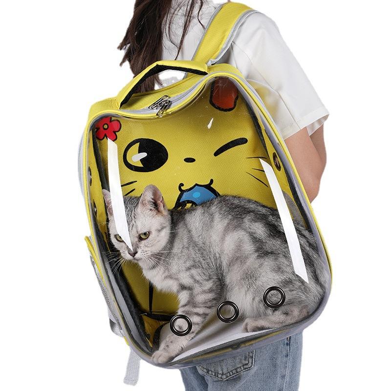 Torba dla kota Oddychająca torba dla zwierząt Domowych Zewnętrzna Przenośna torba Przezroczysta torba kosmiczna Zwierzę samochodowe