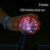 Creative USB 3-inch Electrostatic Ion Lightning Ball Night Lamp Atmosphere Light