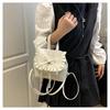 Zainetto da Donna con Bordi in Pizzo Stile Coreano Moda Borsa a Mano/Spalla/Crossbody Carina Borsa da Scuola