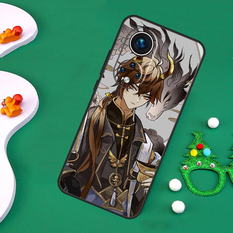 

Genshin Impact Zhongli Case For Honor Magic 7 Pro 6 5 50 70 90 200 Lite X9b X9a X8a X8b X7a X6a X8 X9 X9c Cover Honor X9a