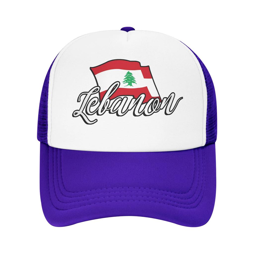 Love Lebanon Sun Hats Casual Baseball Cap Spring Trucker Hat Sun Visor Rock Snapback Cap Unisex Women Fitted Retro Baseball Caps