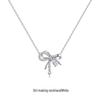 Fan Qi Cupronickel Little Red Book Bow Necklace: Versatile, Fashionable Pendant for Women’s Collarbone - Perfect Gift