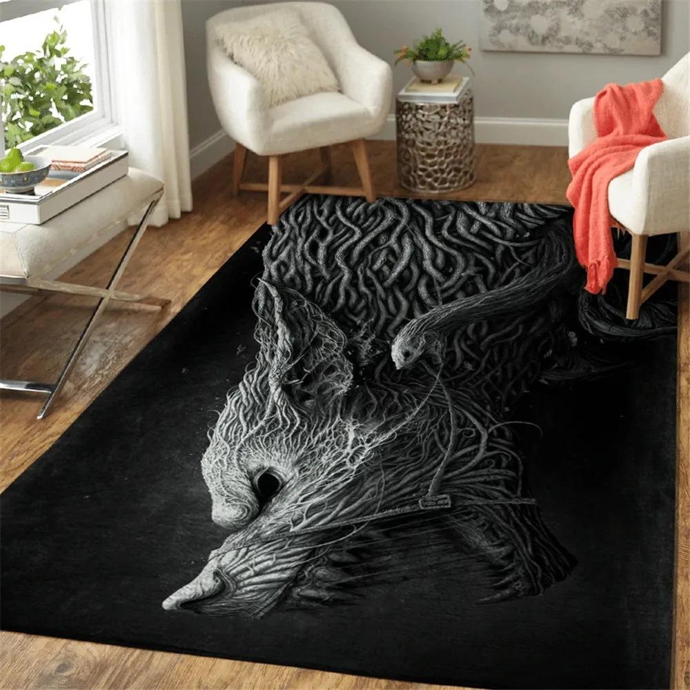 3D Viking Fashion Large Carpet Rug for Home Living Room Bedroom Sofa Doormat Decor Kids Play Area Rug Carpet Non-slip Floor Mat