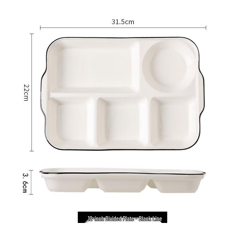 

Nordic Ceramic Divided Meal Plate