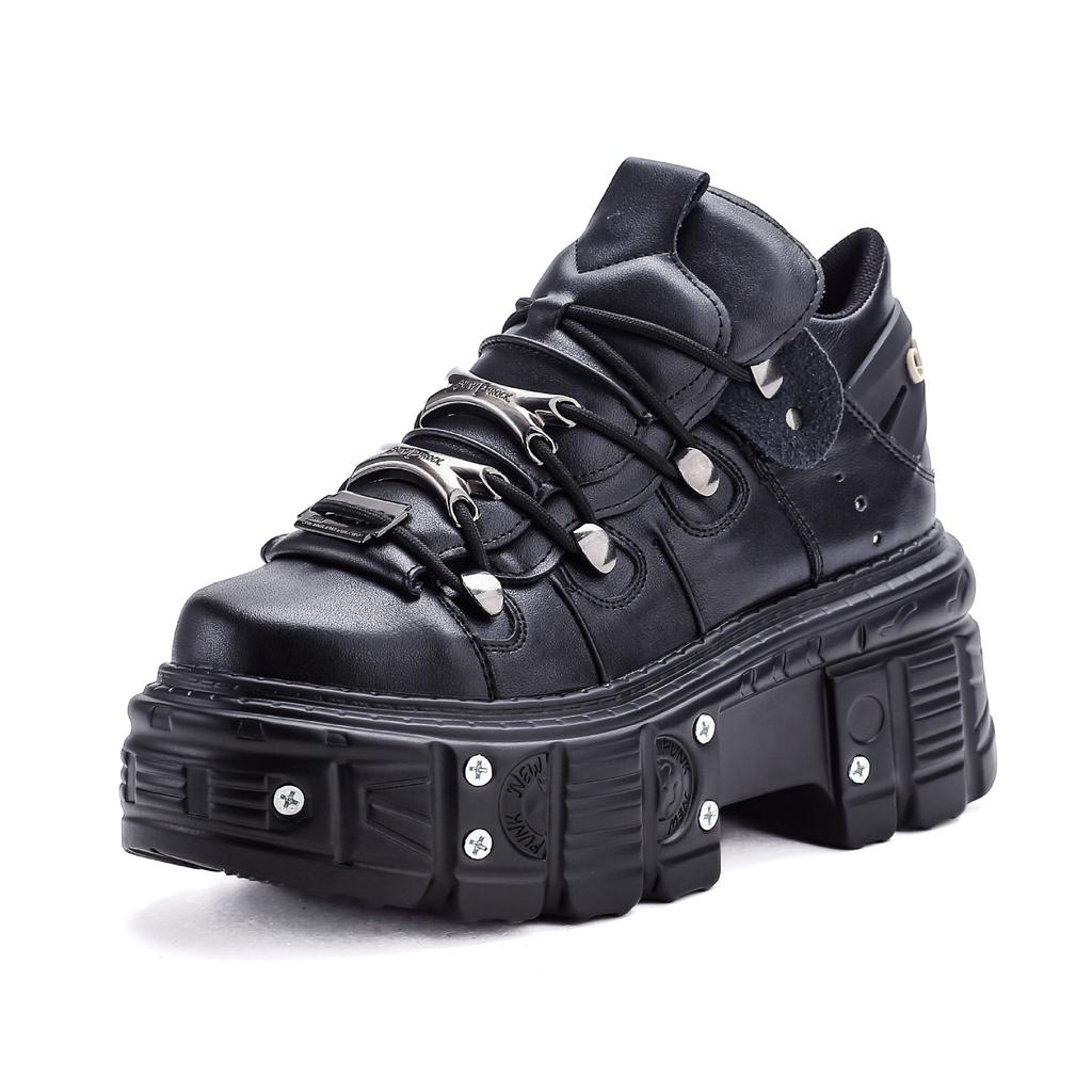 Fashion New Arrival Dark Gothic Dad Shoes | Heavy - Metal Punk Thick - Soled Women's Boots