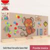 Peg Beads Wall Toy: Interactive Wooden Blocks & Wall Decoration Game for Kindergarten.
