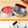 Stainless Steel Hamburger Press Patty Maker with 100 Silicone Oil Paper Adjustable Burger Press Nonstick Burger Patty Maker