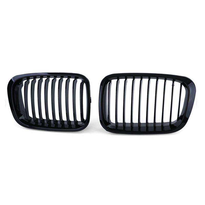 For BMW E46 Sedan 325i 328i 330i 1998-2001 Front Hood Kidney Bumper Racing Grille Mesh Single Line Grill Car Replacement Parts