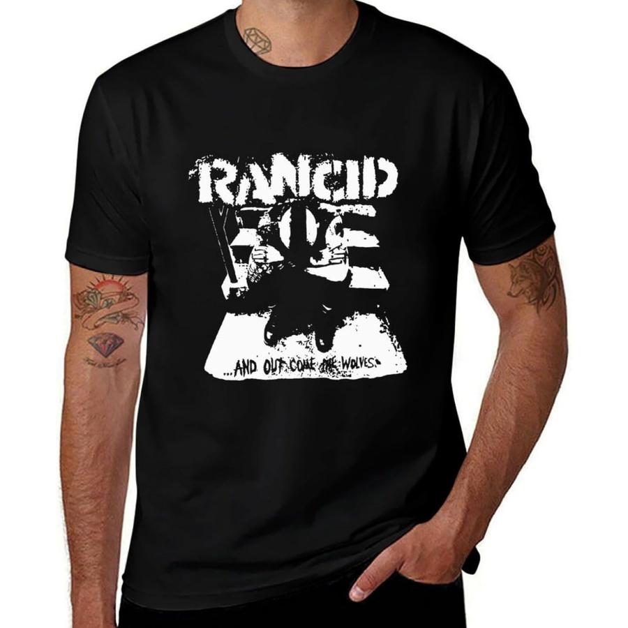 Hokiis Men s T Shirt Rancid Short Sleeve Tee Cotton Novelty T Shirt Undershirts(11) S